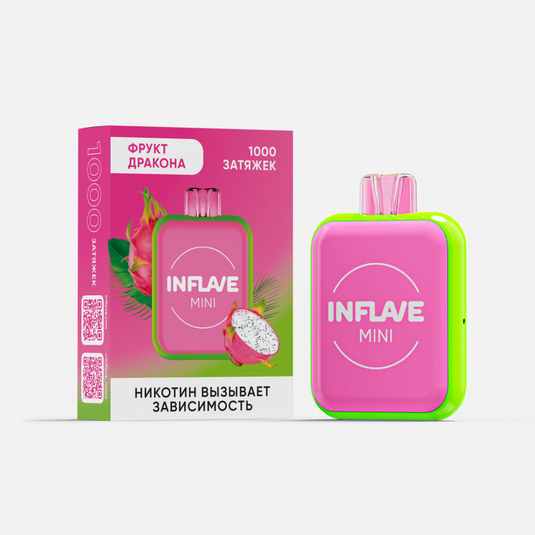 (М) Одноразовая электронная сигарета Inflave Mini 1000 - Фрукт Дракона