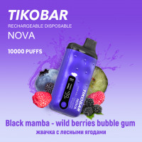 (М) Одноразовая электронная сигарета Tikobar NOVA X 10000 - Wild Berries Bubble Gum (Жвачка С Лесными Ягодами)