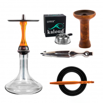 Кальян Alpha Hookah Model X Orange Fluor в полной комплектации, арт. bel31
