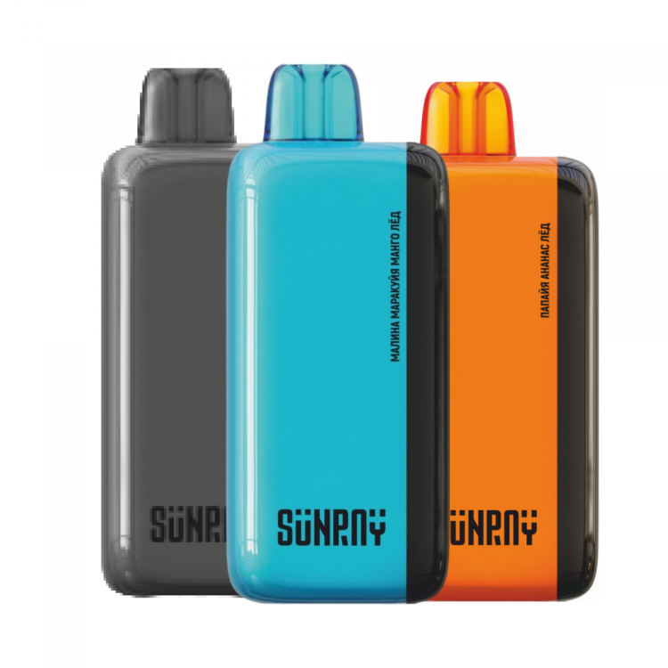 (М) Одноразовая электронная сигарета SunRay 9000 - Papaya Pineapple Ice (папайя, ананас, лед)