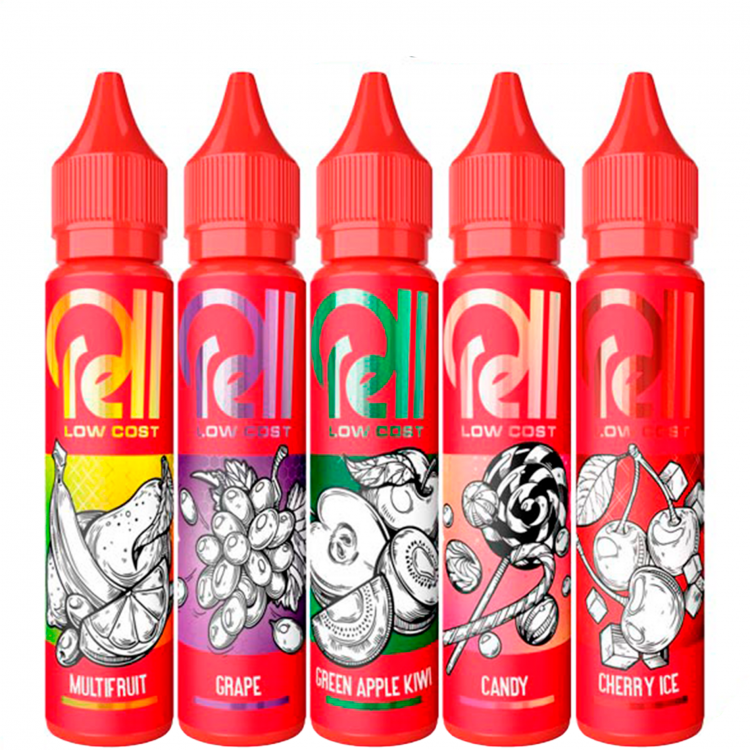 Жидкость Rell Red Low Cost Nic Free - Blueberry ice (Черника, Лёд) 28 мл (0 мг)