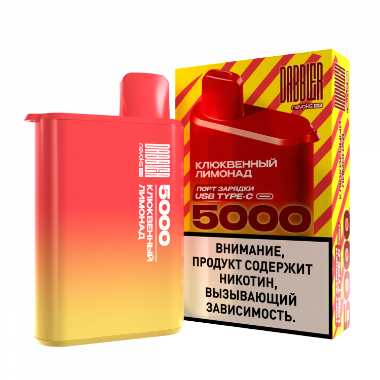 Одноразовая электронная сигарета Dabbler 5000 - с ароматом клюквенного лимонада